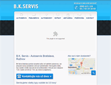 Tablet Screenshot of bkservis.sk